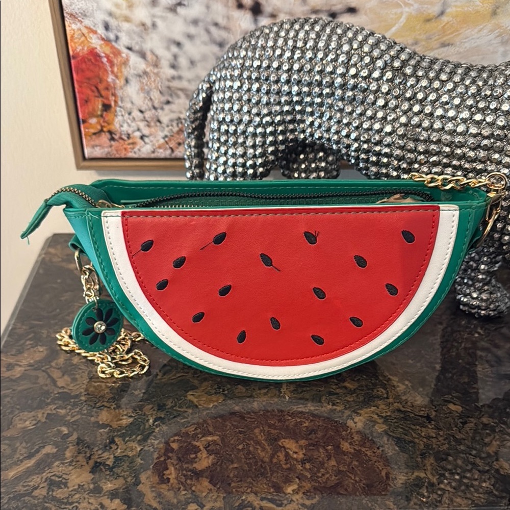 Watermelon Slice Shoulder Bag EUC